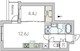 オースクエア豪徳寺 303 間取り図