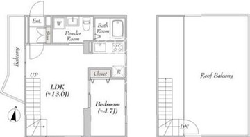 レンブラン赤堤 401 間取り図