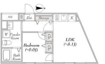 レンブラン赤堤 302 間取り図
