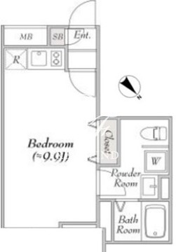 レンブラン赤堤 403 間取り図