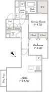 レンブラン赤堤 103 間取り図