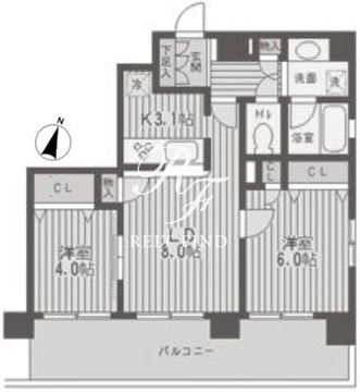 レジディア両国 603 間取り図