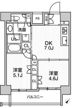 JMFレジデンス北品川 1105 間取り図