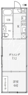 ルクレ高田馬場 205 間取り図