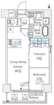 オープンブルーム浅草橋 902 間取り図