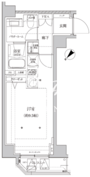リルシア墨田東向島 303 間取り図