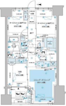 ディームス方南町 403 間取り図