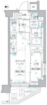 クオリタス田端 301 間取り図