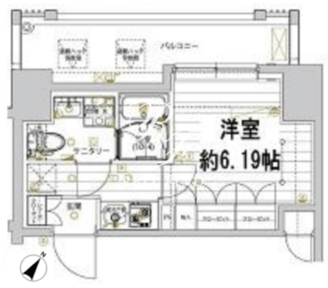 レガリス品川サウス 506 間取り図