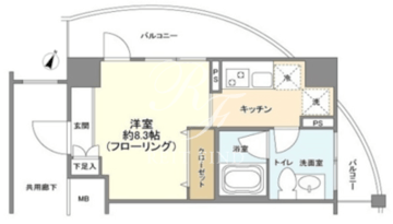 アーバンファースト神楽坂 505 間取り図