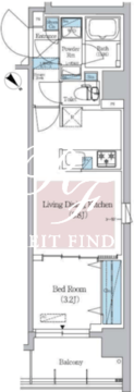 アーバネックス日本橋横山町 806 間取り図