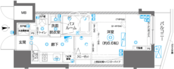 ズーム駒込 502 間取り図