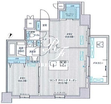 マイトリィ四谷 601 間取り図
