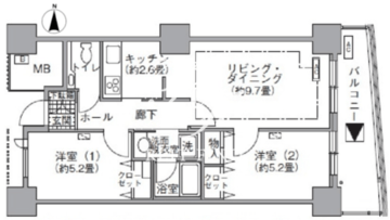 アクティ汐留 2003 間取り図