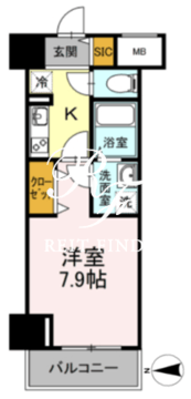 D-room早稲田 502 間取り図
