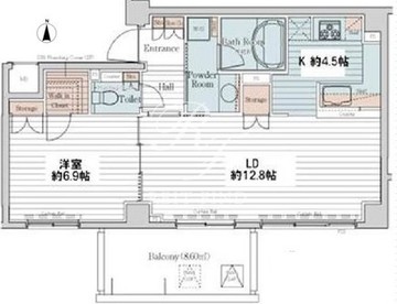 カスタリア三宿 204 間取り図