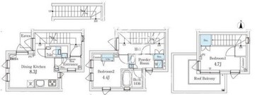 アグレシオテラス恵比寿 201 間取り図