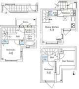 アグレシオテラス恵比寿 213 間取り図