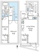 アグレシオテラス恵比寿 111 間取り図