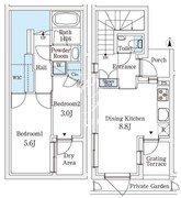 アグレシオテラス恵比寿 112 間取り図