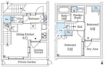 アグレシオテラス恵比寿 114 間取り図