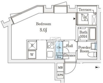 コージーコート四谷坂町 201 間取り図