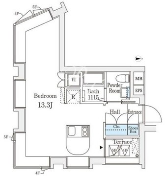 コージーコート四谷坂町 502 間取り図