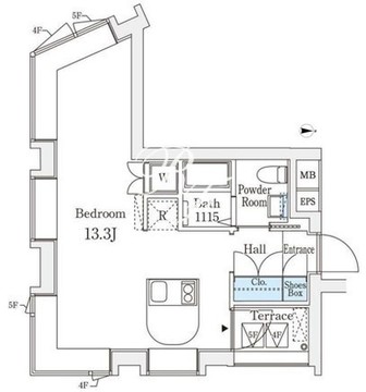 コージーコート四谷坂町 402 間取り図