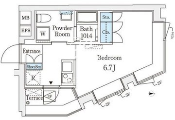 コージーコート四谷坂町 303 間取り図