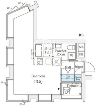 コージーコート四谷坂町 302 間取り図