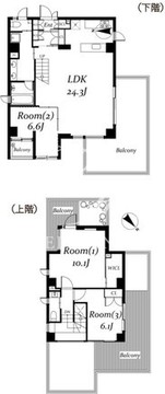 アーバンパーク代々木 701 間取り図