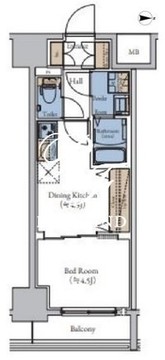エスティメゾン大森 1105 間取り図