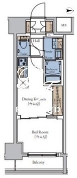 エスティメゾン大森 1103 間取り図