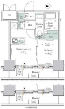 ワンルーフレジデンス板橋大山 903 間取り図