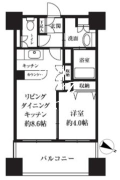HF西新宿レジデンスウエスト 705 間取り図