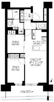 晴海フラッグ SUN-C-1504 間取り図