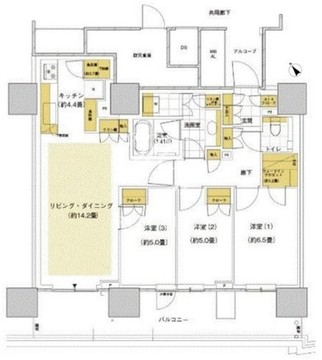 晴海フラッグ SUN-F-202 間取り図