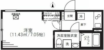 湯島レジデンス 101 間取り図