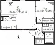 湯島レジデンス 302 間取り図