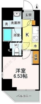 Orisay麻布十番 201 間取り図