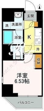 Orisay麻布十番 401 間取り図