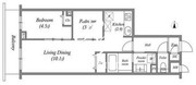プライムガーデン若木 513 間取り図