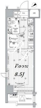 メイクス浅草イースト 301 間取り図