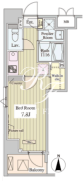 SK-ONE市ヶ谷 602 間取り図