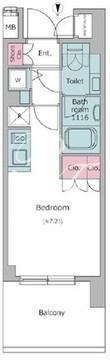 レジディア品川シーサイド 208 間取り図