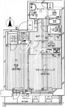 ガリシア錦糸町ステーションフロント 1302 間取り図