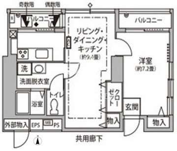 東雲キャナルコートCODAN 11-720 間取り図