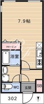 リーガランド小山 302 間取り図