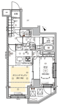 リルシア東向島2 403 間取り図