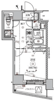 リルシア東向島2 602 間取り図